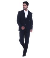 Tag 7 Navy Blue Poly Blend Formal Wear 2 Piece Suit
