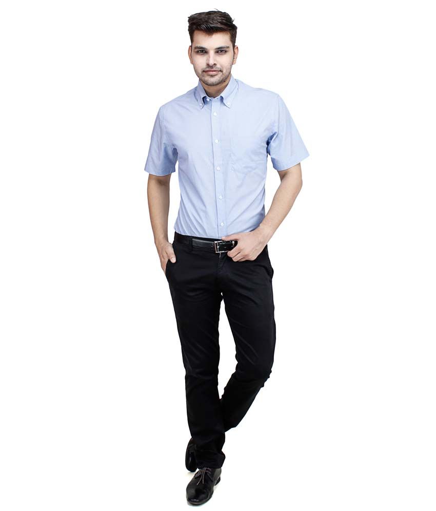 Ricaldi Blue Formal Shirt - Buy Ricaldi Blue Formal Shirt Online at ...