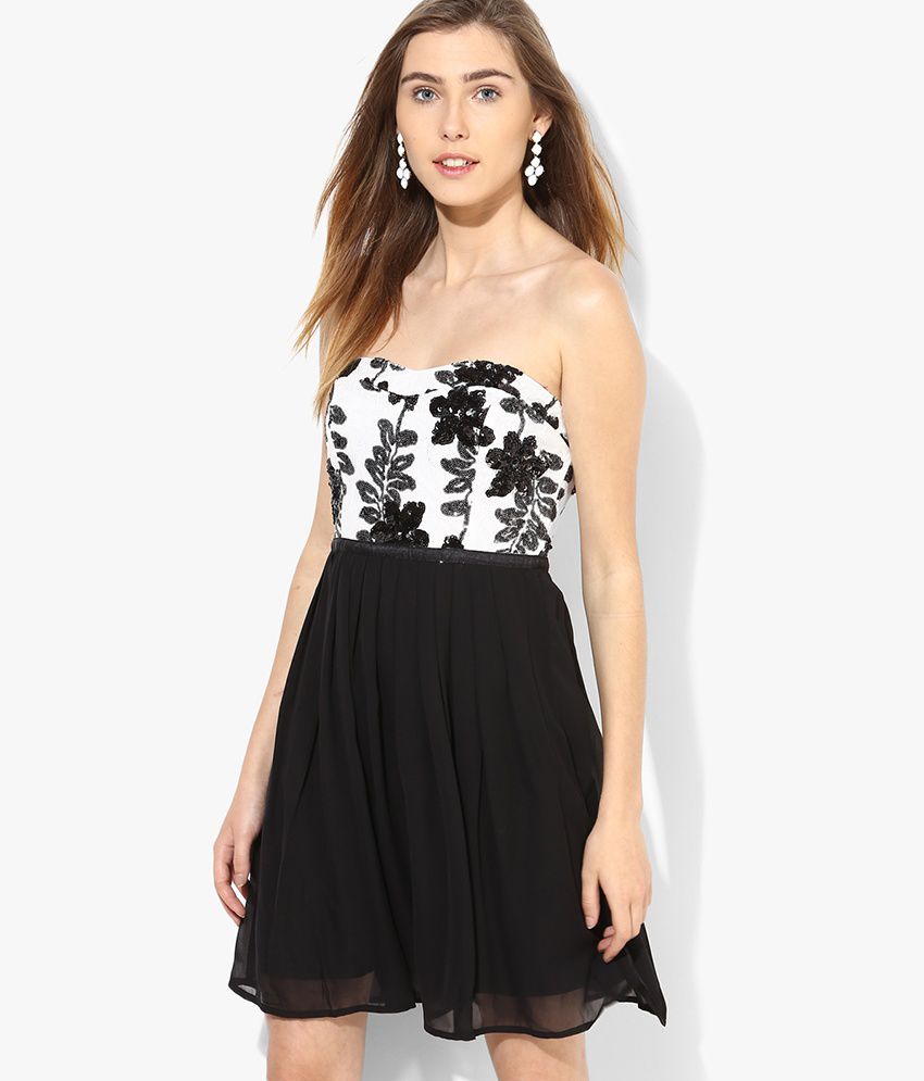 Vero Moda Black Casual Tube Dress - Buy Moda Black Casual Dress Online at Prices in India on Snapdeal