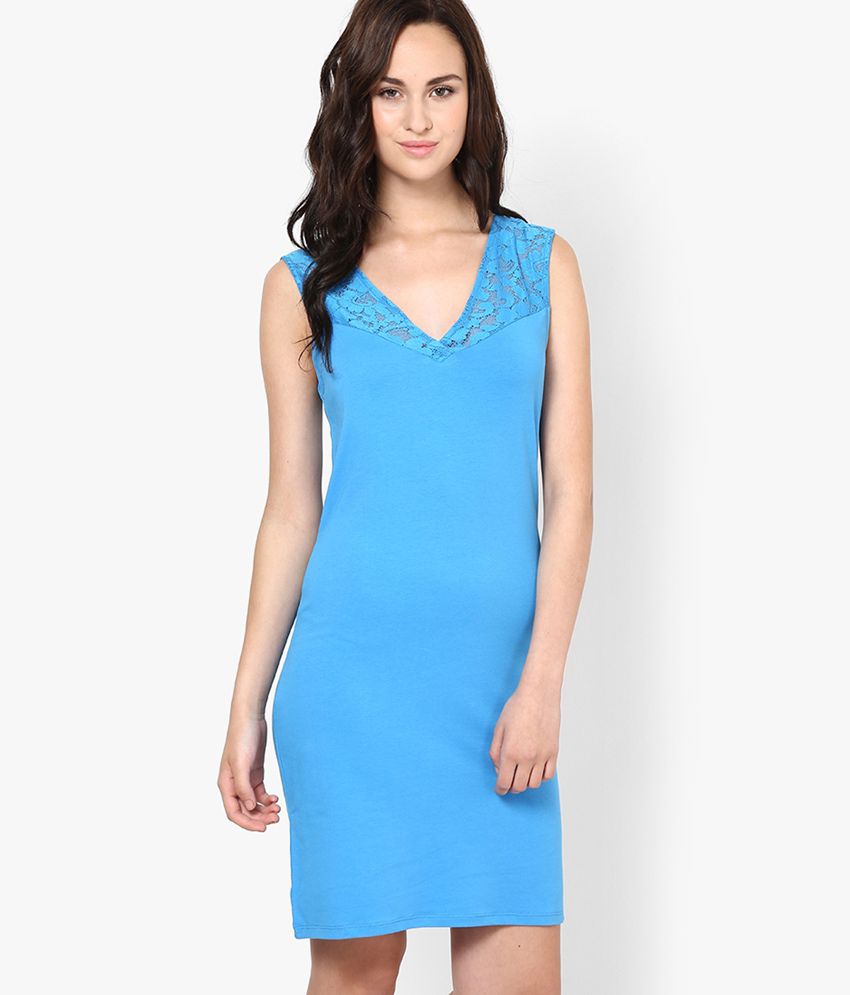 Vero Moda Light Blue Casual Shift Dress - Buy Vero Moda Light Blue ...