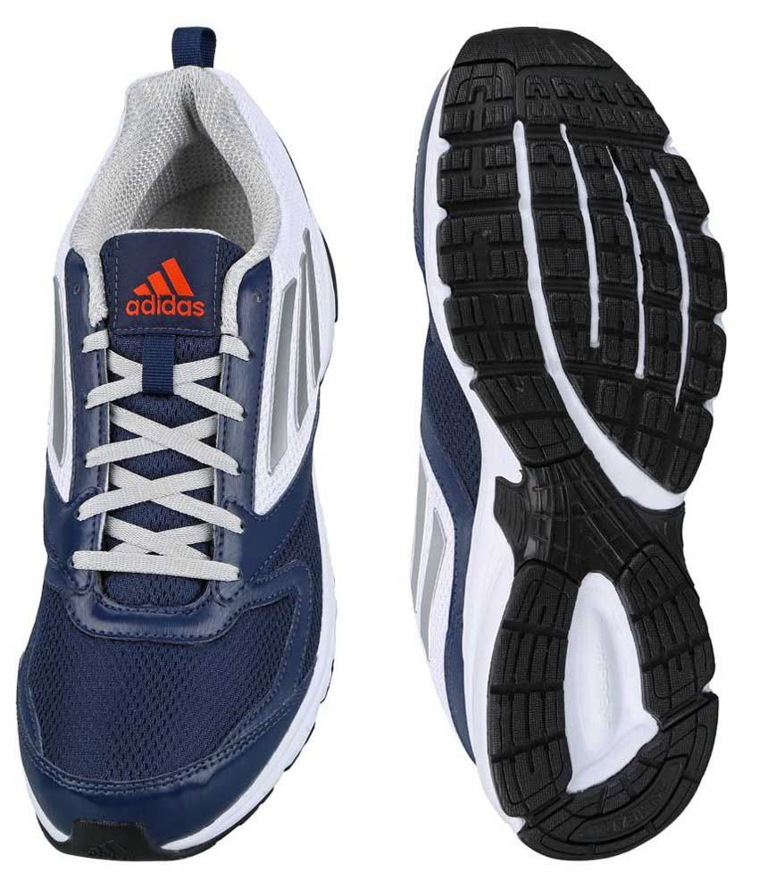 Adidas Blue And White Running Sports Shoes - Buy Adidas Blue And White ...