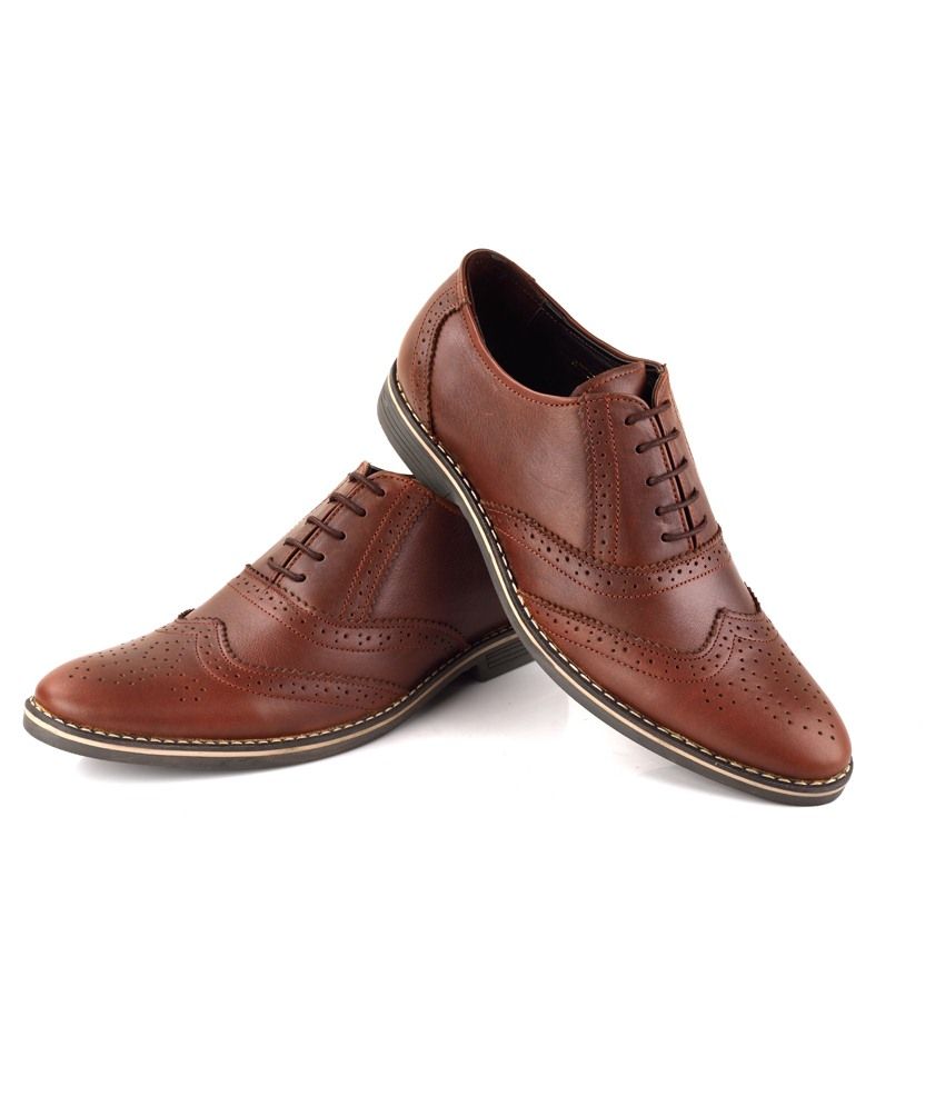 Chamois Brown Brogues Shoes Buy Chamois Brown Brogues Shoes Online at