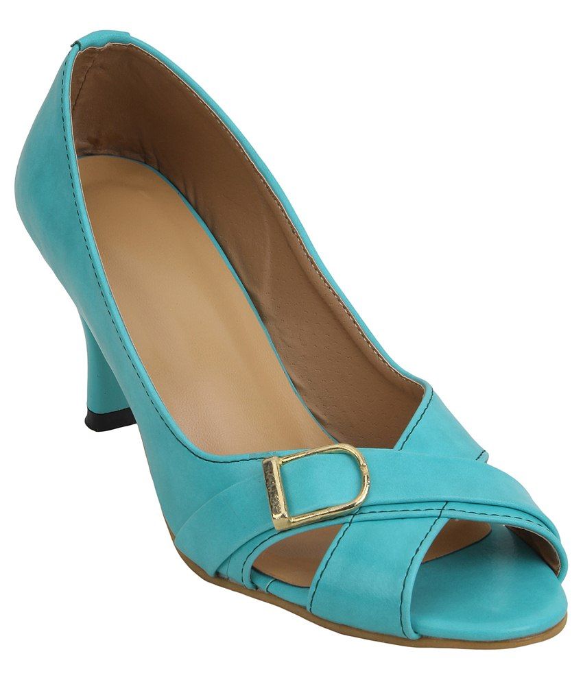 turquoise heels size 9