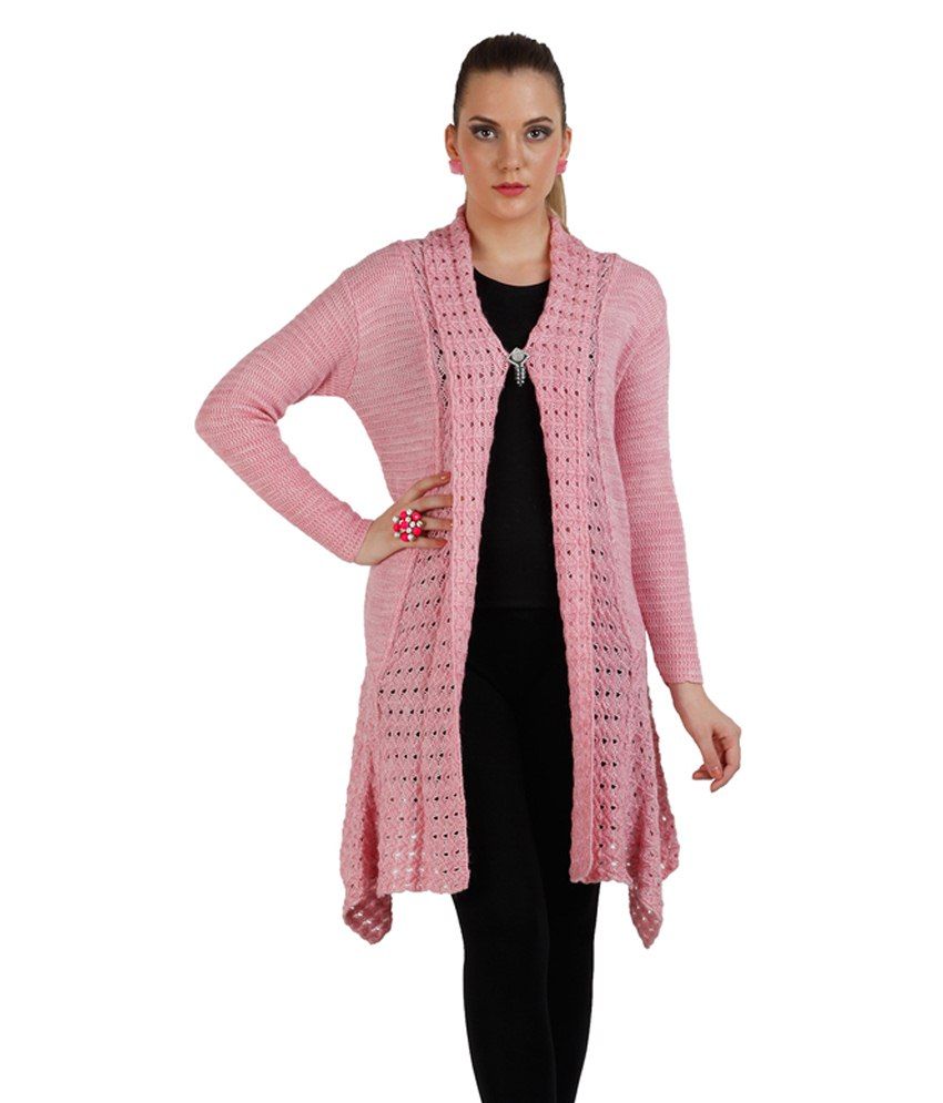 Buy Skidlers Pink Woollen Shrugs Online 