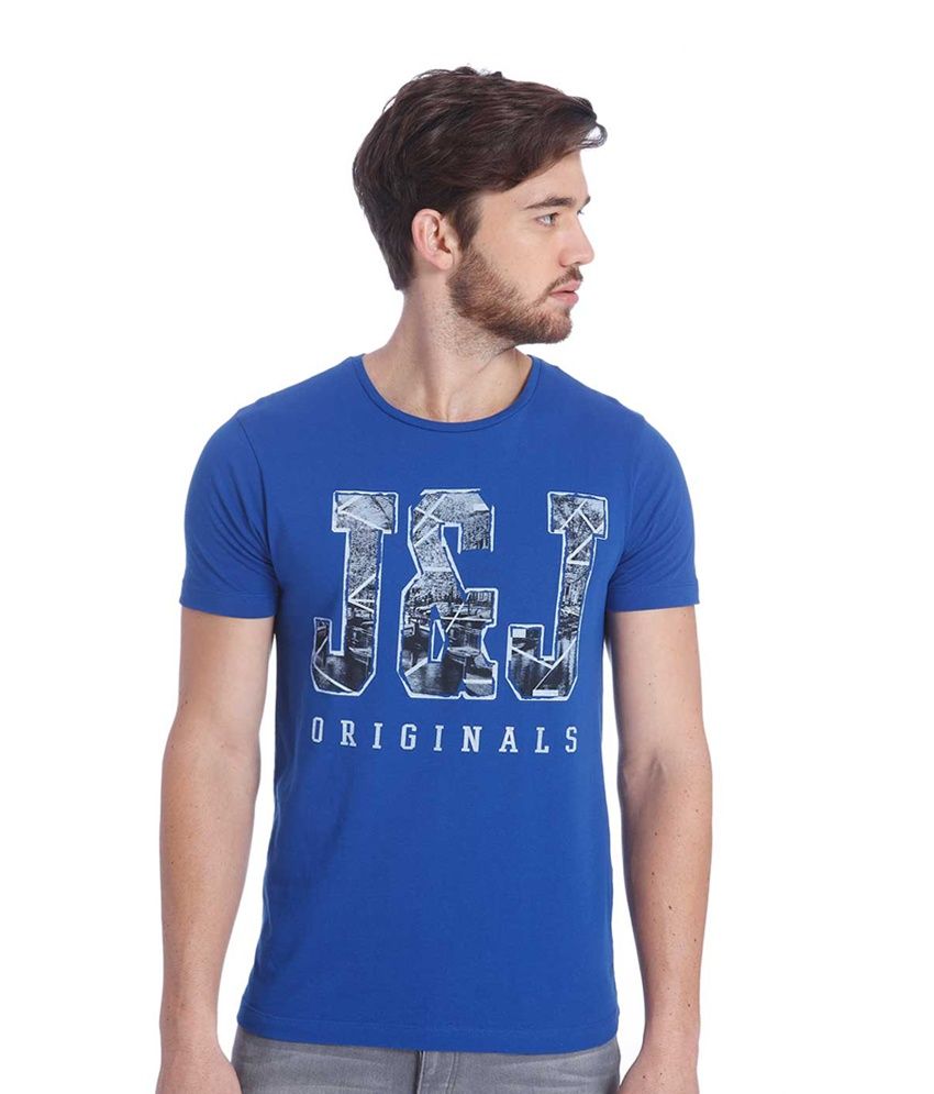 jack and jones blue tshirt