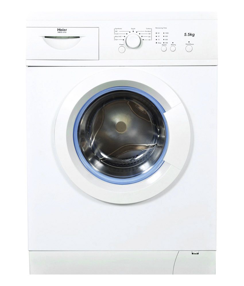 Haier 5.5 Kg HW551010 Fully Automatic Front Load Washing Machine White