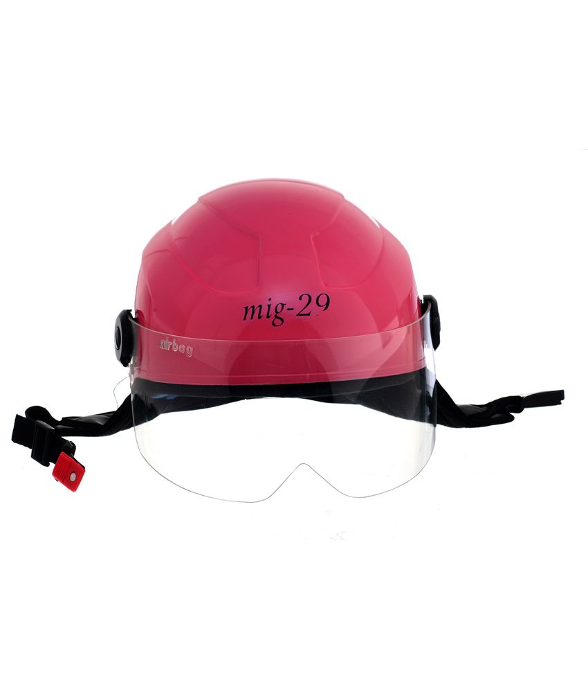 Airbag Pink Open Face Helmet Buy Airbag Pink Open Face Helmet Online