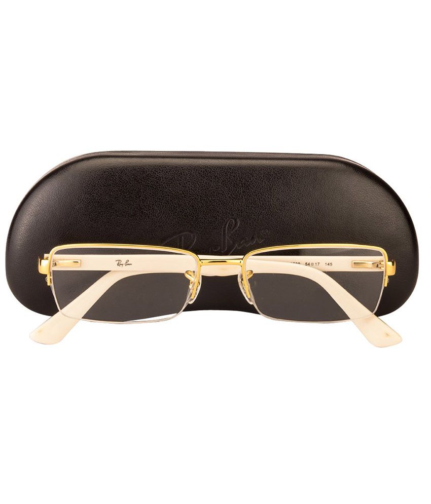 Ray Ban Golden Rectangle Eyeglasses For Men Buy Ray Ban Golden