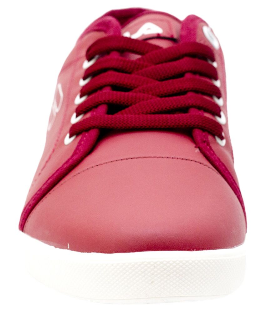 maroon fila shoes