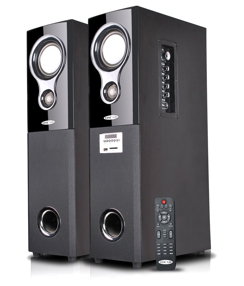    			Oscar OSC-16600BT 2.0 Tower Speakers With Bluetooth, Karaoke And Cordless Mic