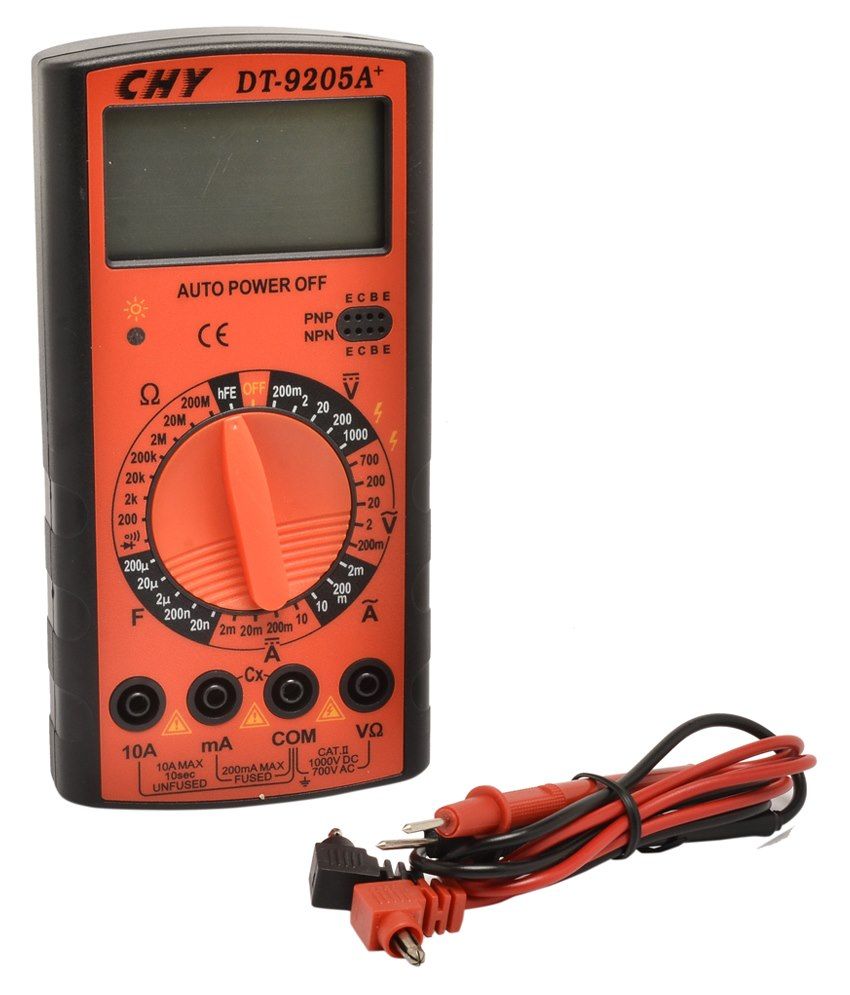 Remax Impex CHYDT9205A Plastic Auto Poweroff MultimeterOrange & Black Buy Remax Impex CHY