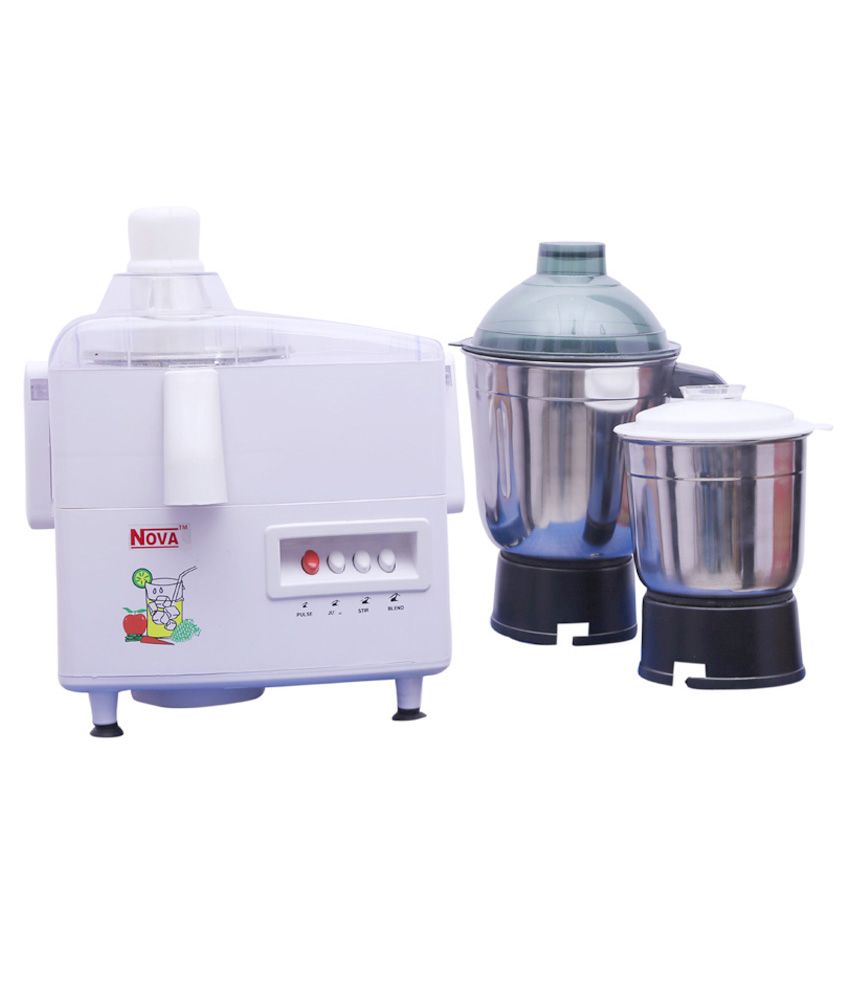 Nova Glory Juicer Mixer Grinder White Price in India Buy Nova Glory