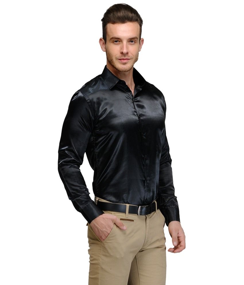 party wear shirt black