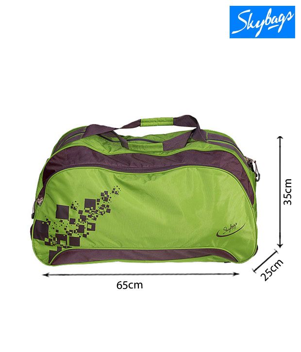 Skybags Green Duffle Travel Bag With Trolley - Buy Skybags Green Duffle ...