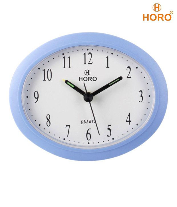 Horo Light Blue Oval Table Clock: Buy Horo Light Blue Oval Table Clock ...