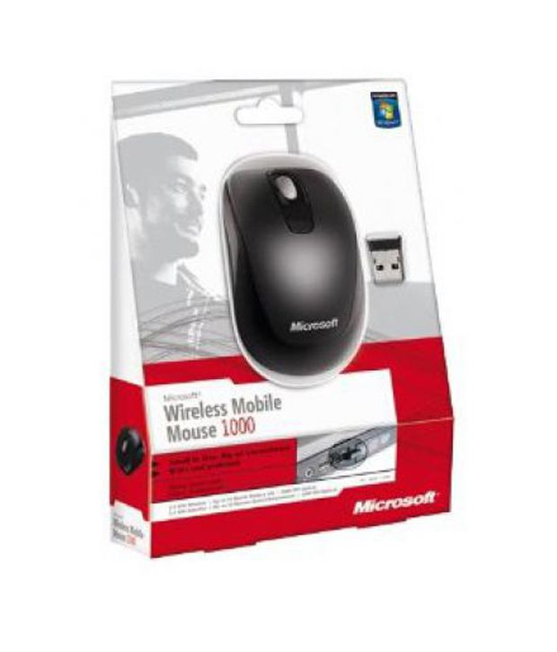 Microsoft WMM 1000 Wireless Optical Mouse (Black) - Buy ...