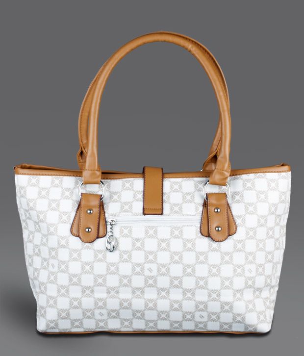 Zion White & Tan Tote Bag Buy Zion White & Tan Tote Bag Online at