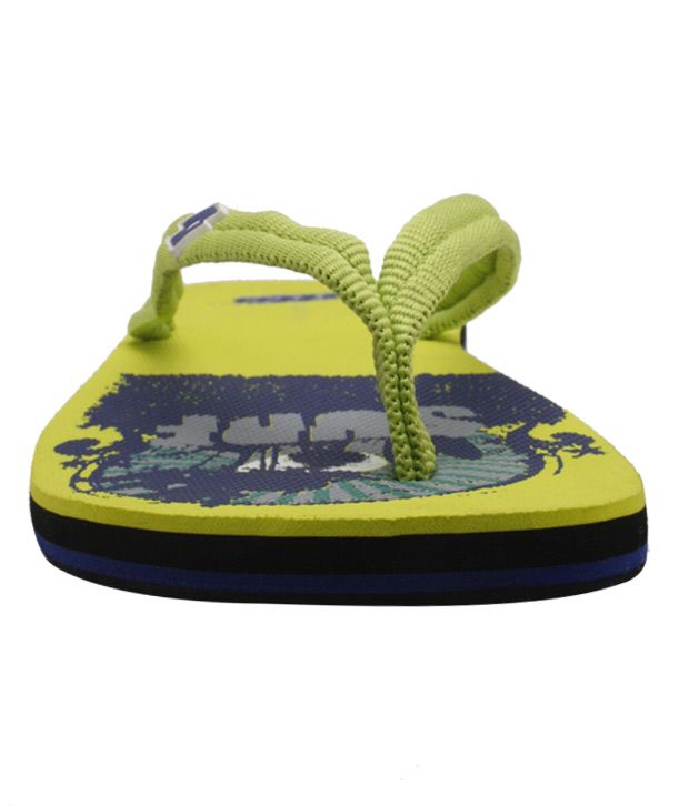 Lotto Lime Green Surf Island Flip Flops Price in India- Buy Lotto Lime Green Surf Island Flip 