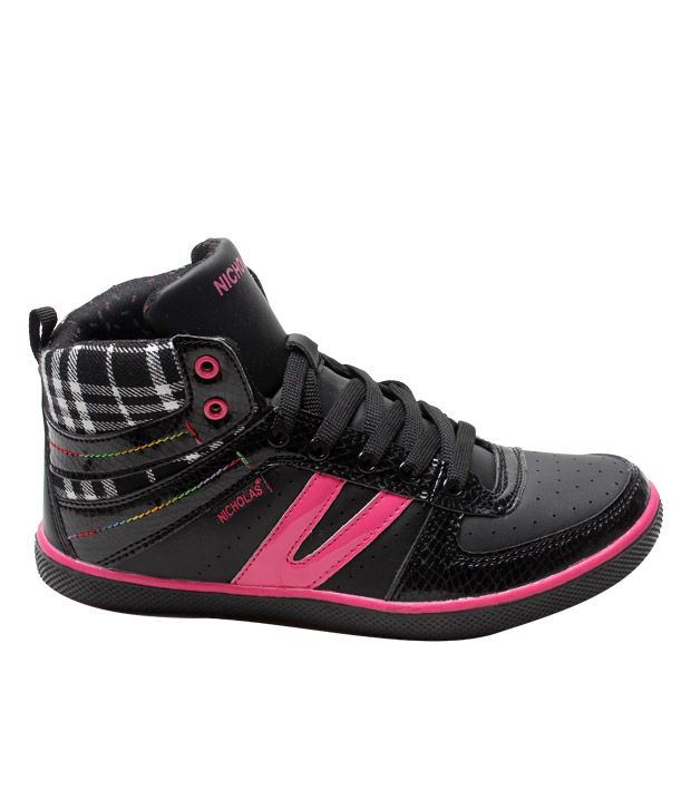 Nicholas Black &amp; Fuchsia Pink High Ankle Shoes Buy