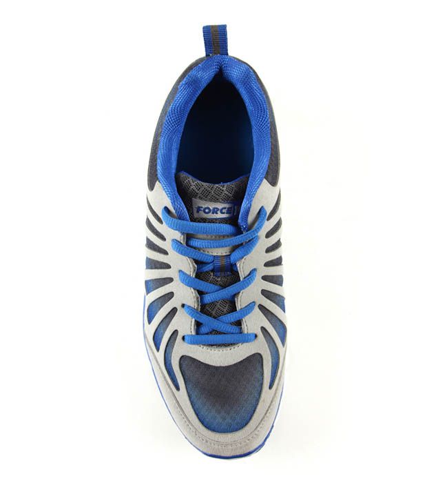 Liberty Force10 Blue & Grey Sports Shoes - Buy Liberty Force10 Blue ...