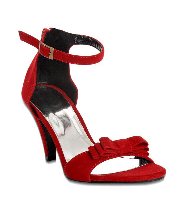 Martini Feisty Red Pencil Heel Sandals Price in India- Buy Martini ...