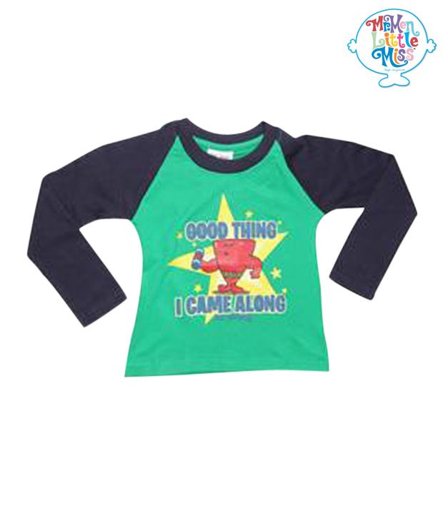 Mr Men Little Miss Green Navy Blue T Shirt For Kids Buy Mr Men