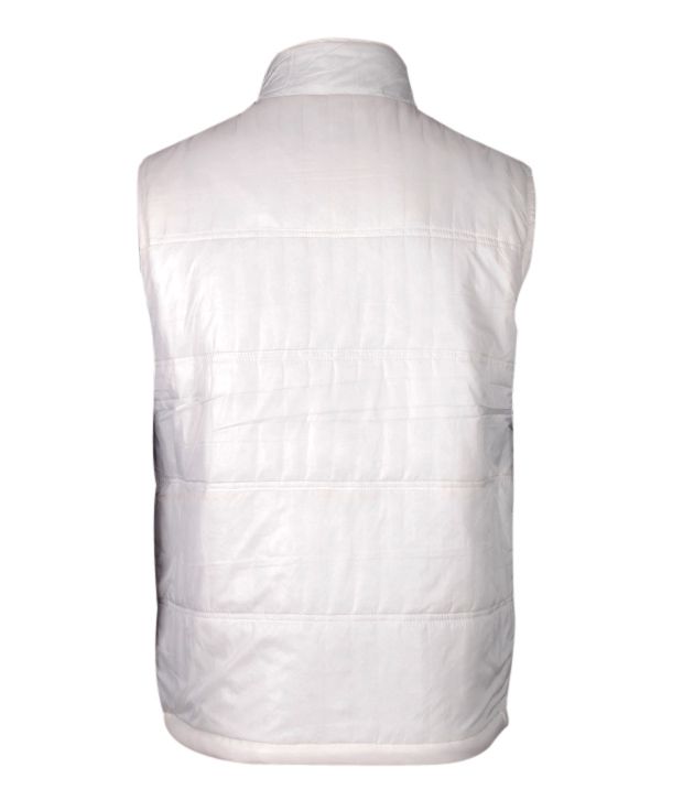 Numero Uno White Sleeveless Jacket - Buy Numero Uno White Sleeveless ...