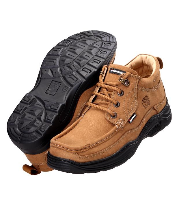 red chief long boot shoes