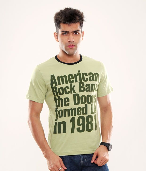 Rags Light Olive Green Men T Shirts Buy Rags Light Olive Green Men T Shirts Online At Low Price Snapdeal Com