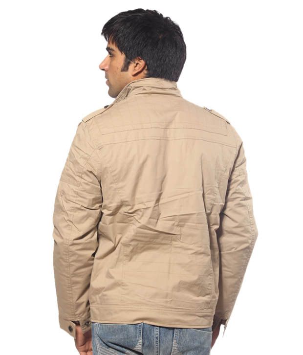 Fort Collins Classy Beige Men Jackets 