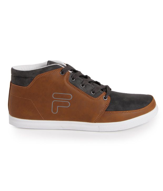 Fila Gray &amp; Brown Sneaker Shoes Art FDALE601 Buy Fila