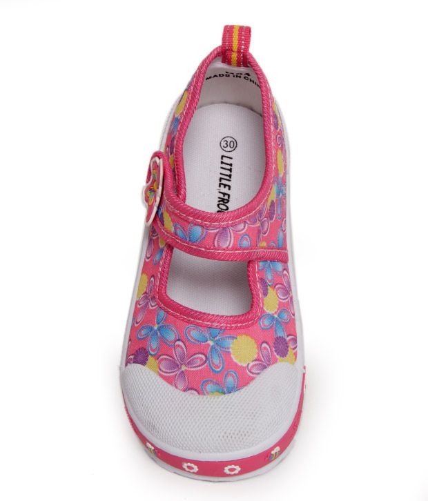 Little Frogs Floral Pink Casual Shoes For Kids Price in India- Buy ...