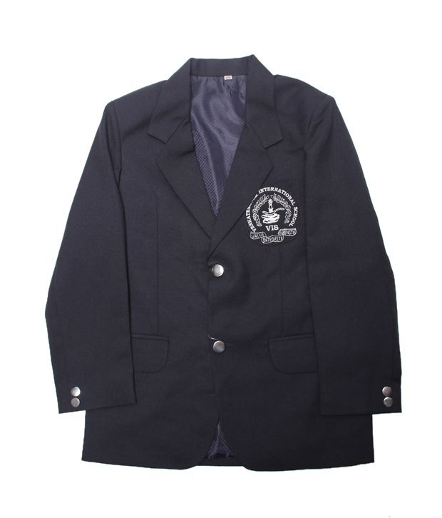 Venkateshwar International School Uniform Navy Blue School Blazer For Kids Buy Venkateshwar