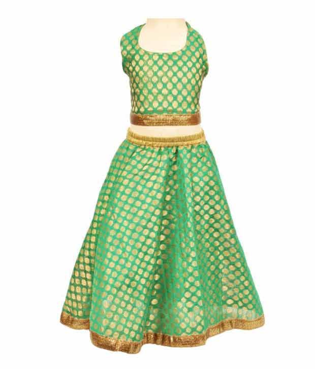 ghagra choli golden