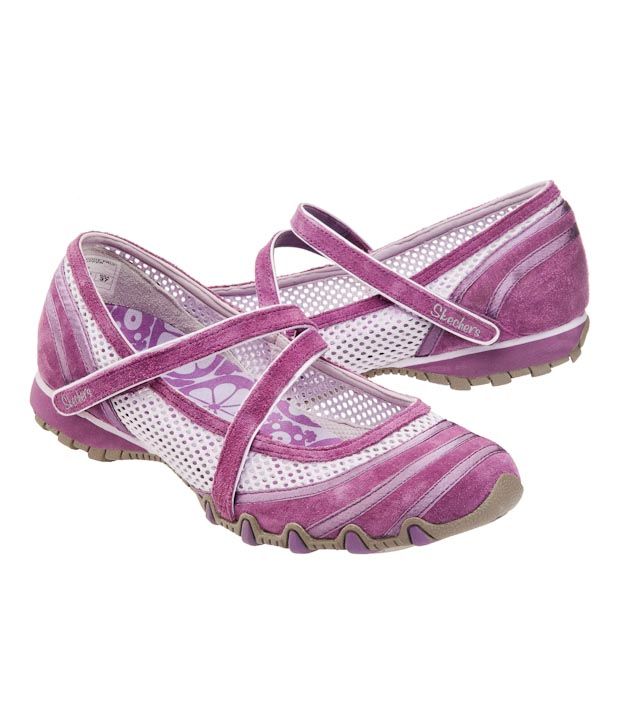 Skechers Dark Purple \u0026 Mauve Ballerinas 