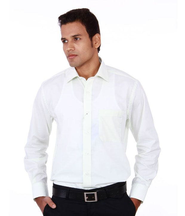 Peter England Sea Green Formal Shirt Buy Peter England Sea Green