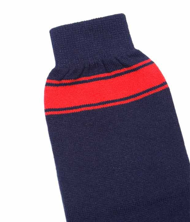 Kendriya Vidyalaya Sangathan Uniform Navy & Red Socks For Kids Buy