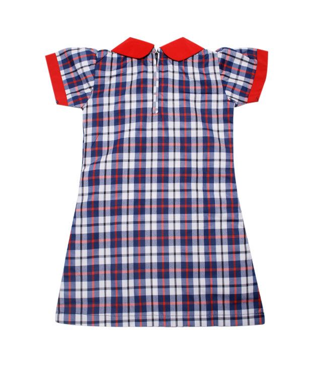 Kendriya Vidyalaya Sangathan Uniform Red-Blue Checks Tunic ...