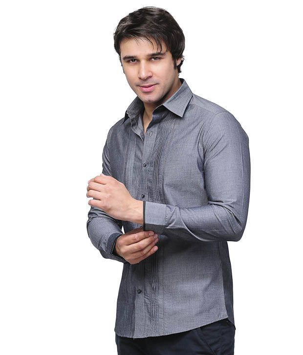 Invogue Shining Grey Shirt - Buy