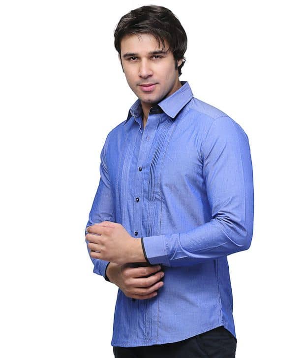 Invogue Shining Blue Shirt - Buy 