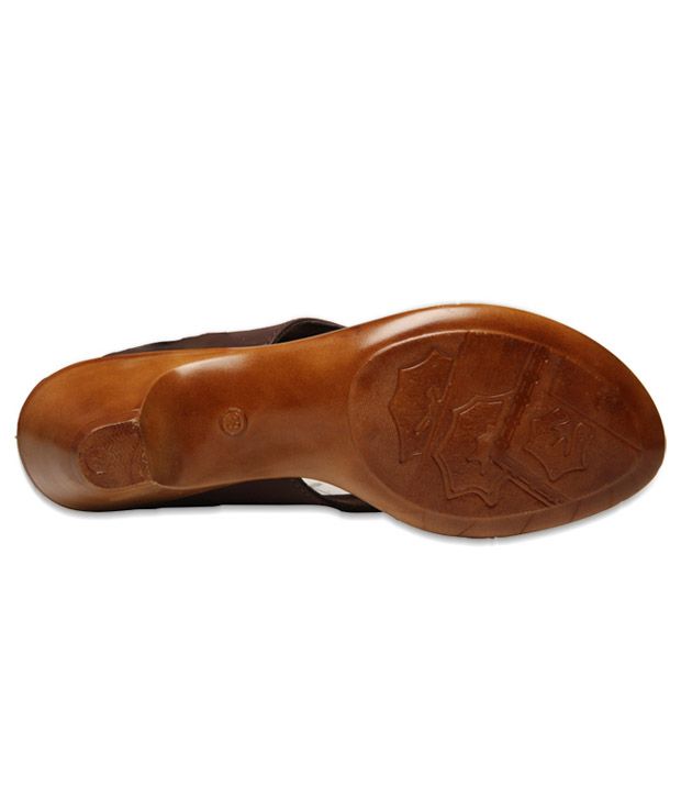 brown slip on heels