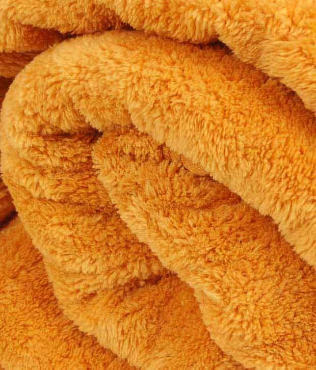 Titlis Zara Cosy Mustard Yellow Single Coral Blanket Buy Titlis Zara