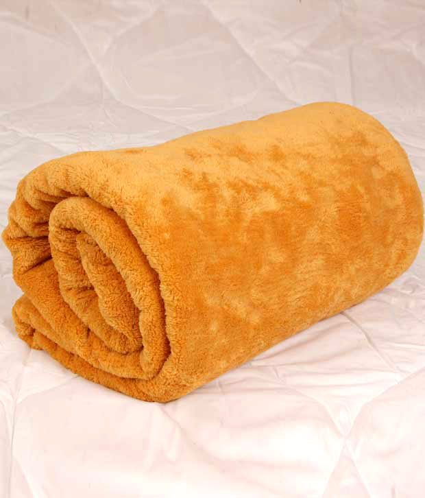 Titlis Zara Cosy Mustard Yellow Single Coral Blanket Buy Titlis Zara Cosy Mustard Yellow