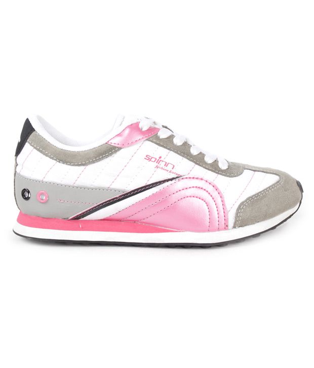 Spinn Cathy White & Pink Running Shoes Price in India- Buy Spinn Cathy ...