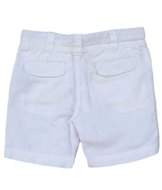 ShopperTree White Cotton Shorts For Kids - Buy ShopperTree White Cotton ...