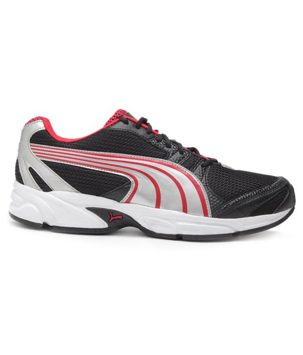 Buy Puma Flash Black & Red Running Shoes for Men | Snapdeal.com