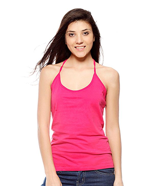 Buy Gritstones Pink Cotton Halter Online at Best Prices in India - Snapdeal
