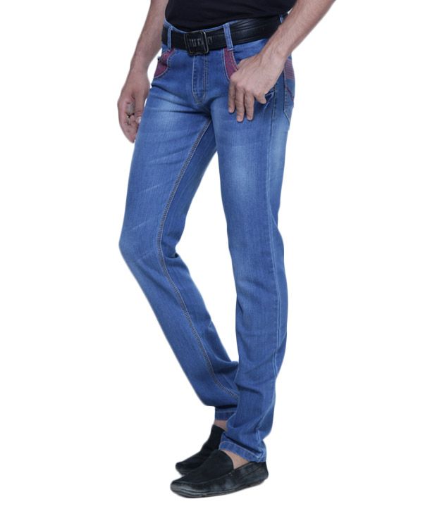 sky blue jeans men