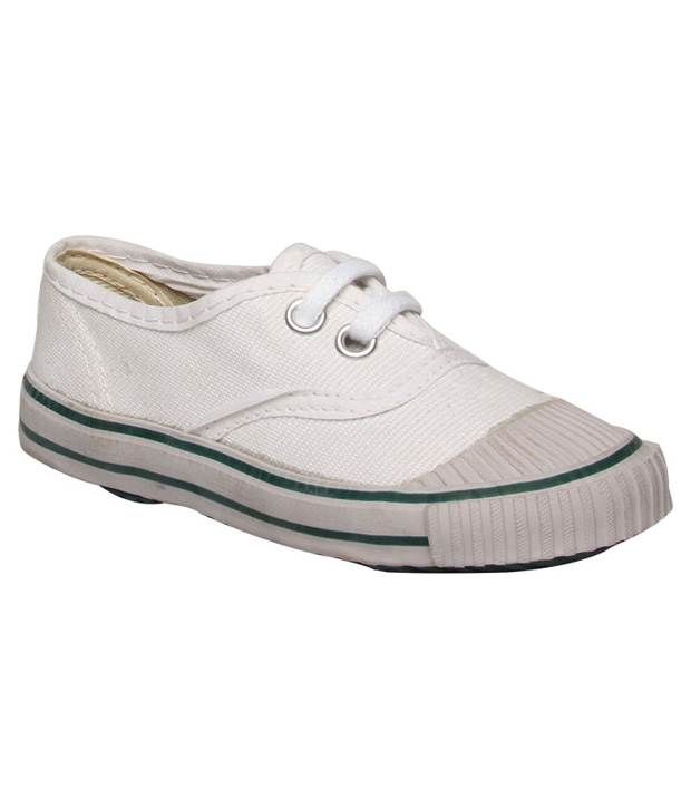Bata Winner White Tennis Shoes For Kids Price in India
