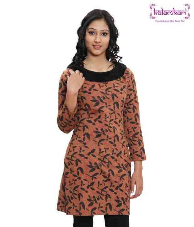 semi woolen kurtis